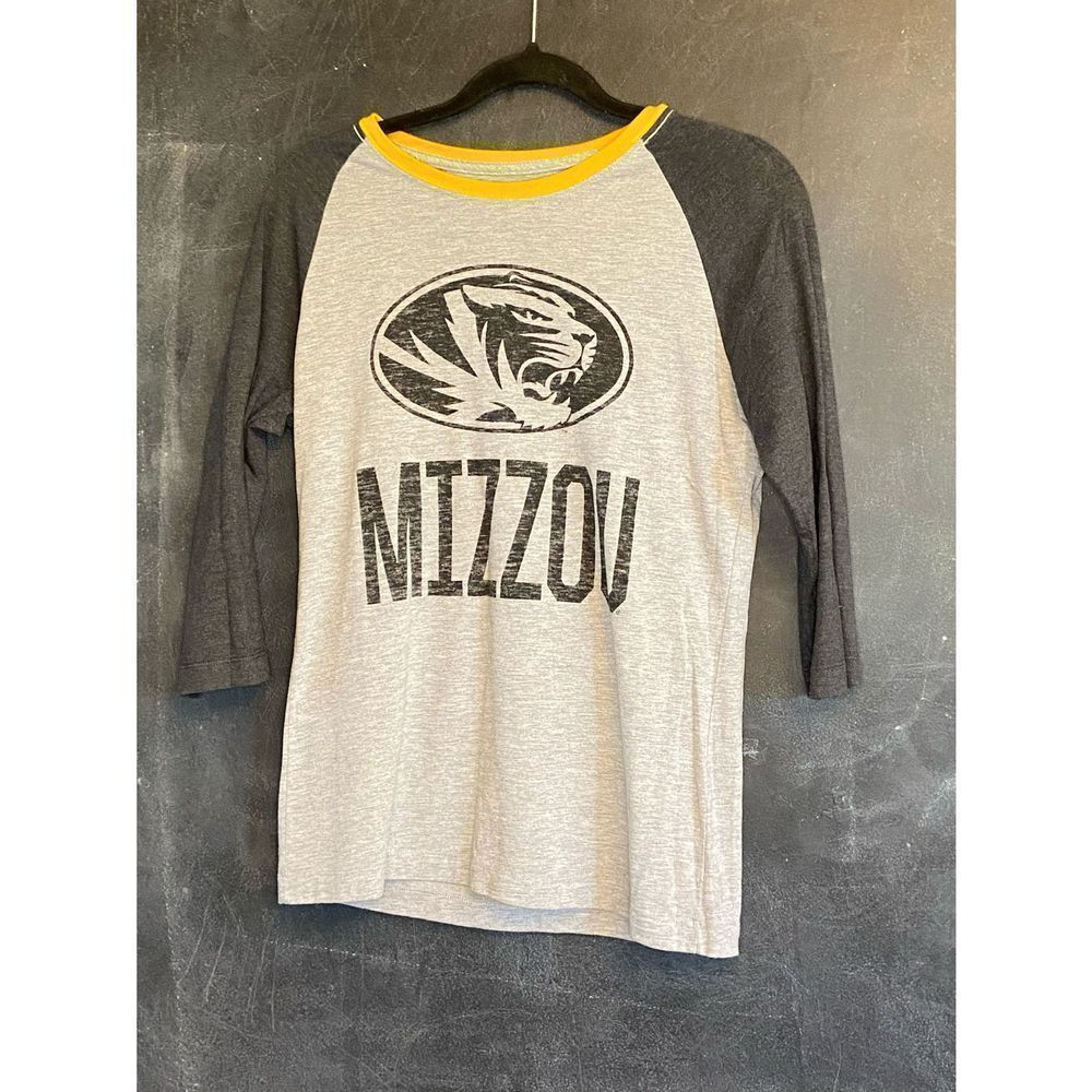 Mizzou Missouri Tigers 3/4 Sleeve Baseball Style Slim Fit Nike Shirt